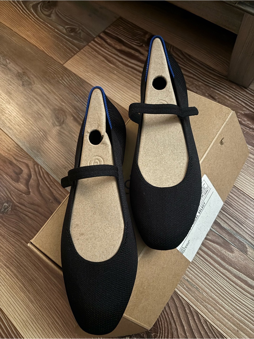 Rothy's Black Mary Jane Flats with Strap